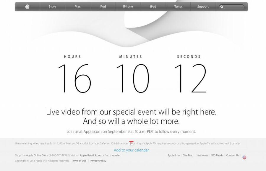 apple event countdown