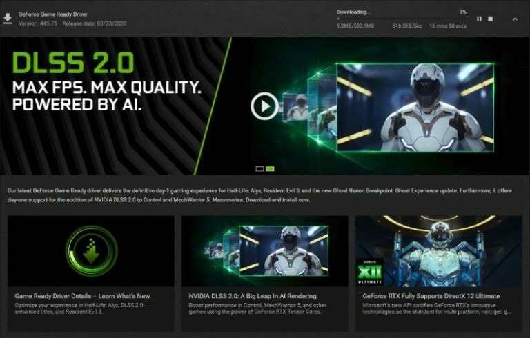 nvidia geforce game ready driver