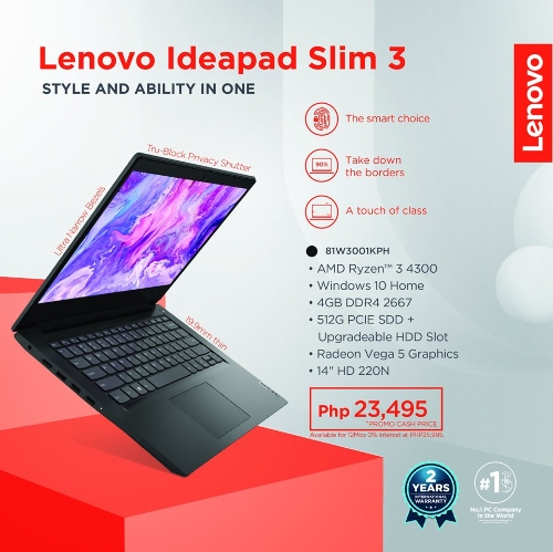 Lenovo IdeaPad Slim 3 Released with AMD's Latest Ryzen Processors, Radeon Vega Graphics • DR on